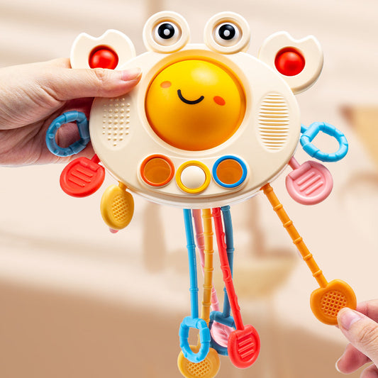 Söt Babykrabba – Fingermonterad Pedagogisk Leksak