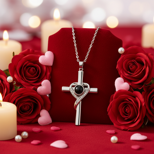 Jag älskar dig på 100 språk projektionshalsband