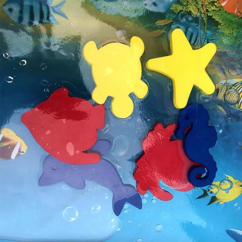 🐠 Tummy Time Vattenmatta för bebisar – stärk motoriken med lek!