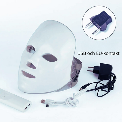 LED Foton Terapi Ansiktsmask med 7 färger