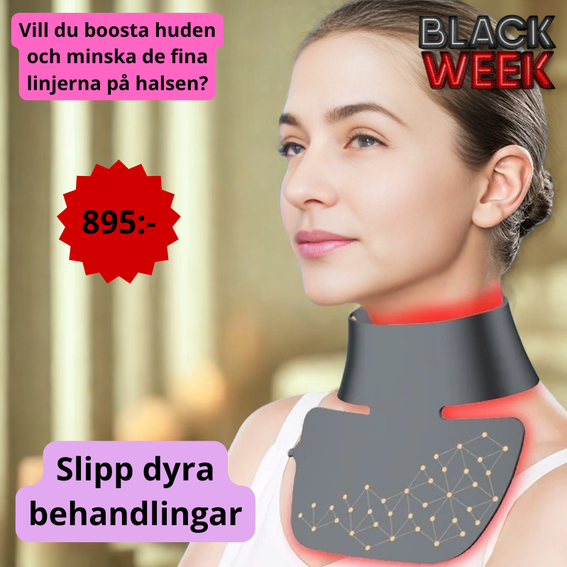 LED-mask för nacke och hals ger vackrare hy