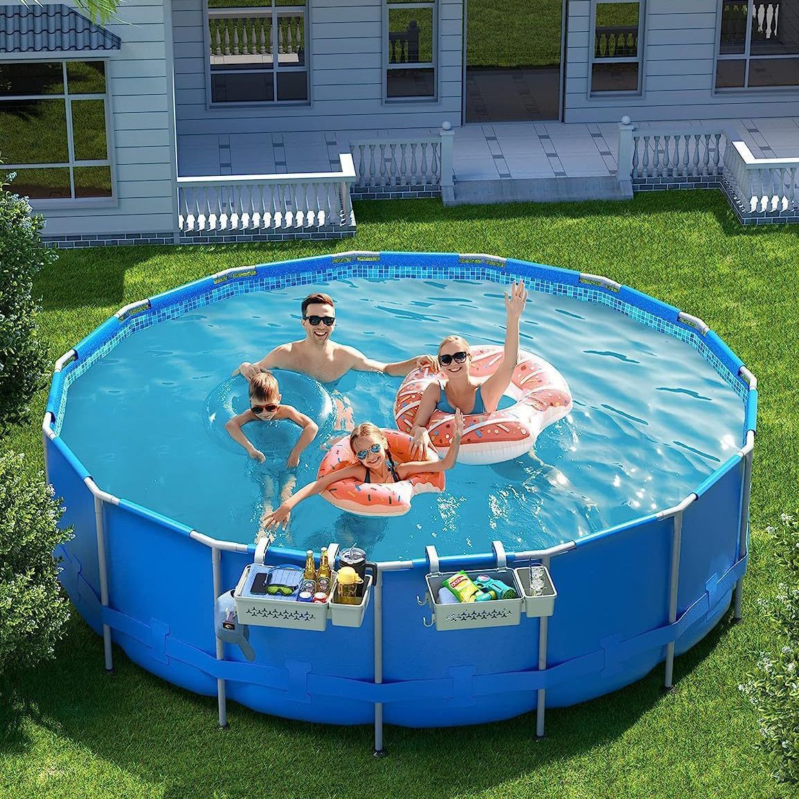 🍹 Poolförvaring med stil – dryckeshållare för poolkanten