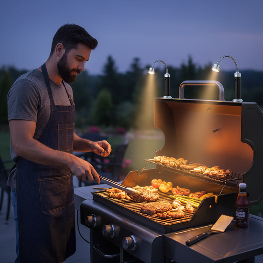 Magnetisk grillbelysning – perfekt ljus vid grillen, dag som natt!