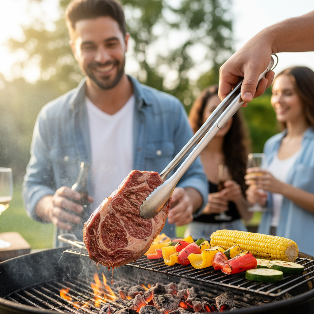 Grilltång i Rostfritt Stål – Extra Lång (1 st)