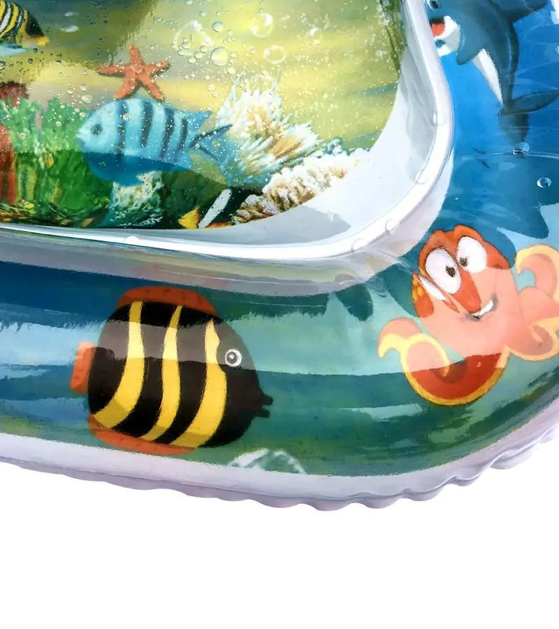 🐠 Tummy Time Vattenmatta för bebisar – stärk motoriken med lek!