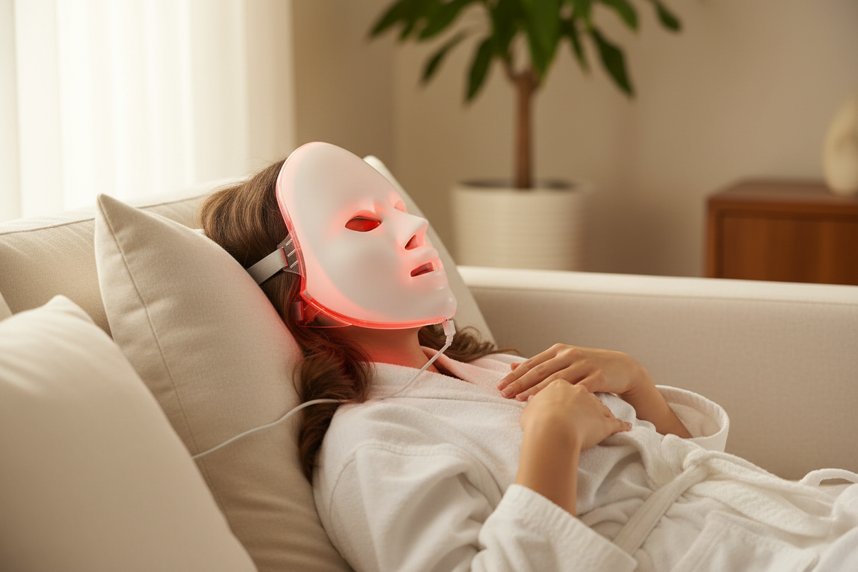 LED Foton Terapi Ansiktsmask med 7 färger