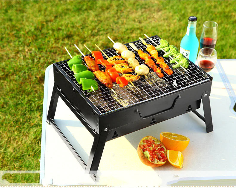 Portabel BBQ kolgrill som ger den äkta smaken av grillning varje gång!