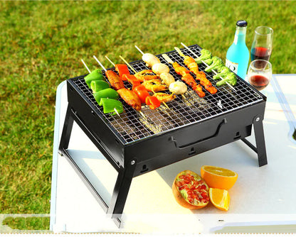Stor portabel BBQ kolgrill som ger den äkta smaken av grillning varje gång!
