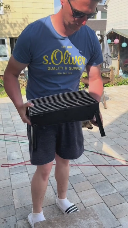 Portabel BBQ kolgrill som ger den äkta smaken av grillning varje gång!