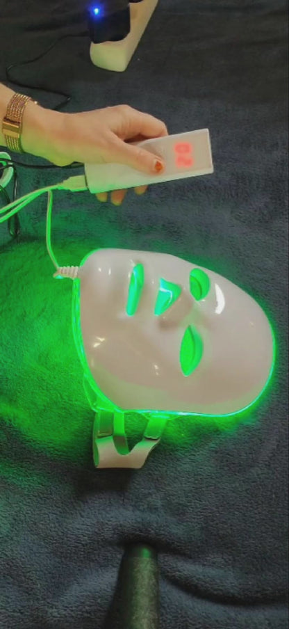 LED Foton Terapi Ansiktsmask med 7 färger