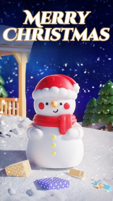 ❄️ “Skapa Vintermagi På Sekunder” – Snögubbens nattlampa