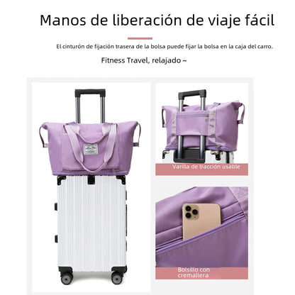 Hopfällbar handbagage för Kvinnor - Stor Kapacitet